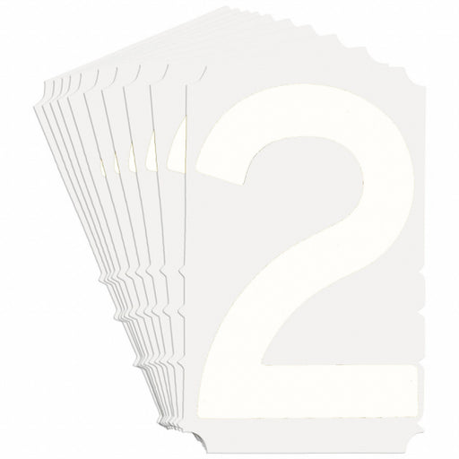 NumberLabel Polyester 3inH 2-1/4inW PK10