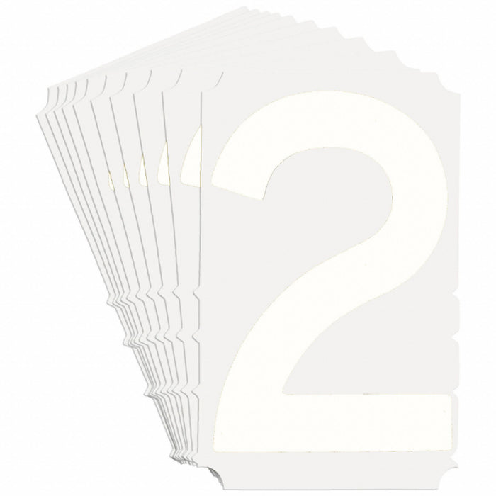 NumberLabel Polyester 3inH 2-1/4inW PK10