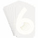 NumberLabel Polyester 3inH 2-1/4inW PK10