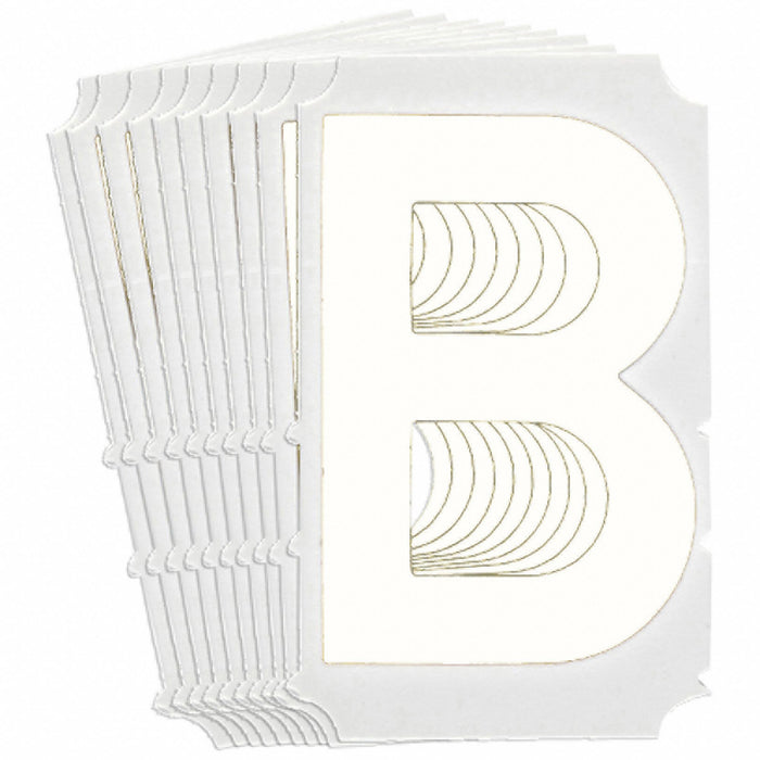 LetterLabel Polyester 3inH 2-1/4inW PK10
