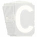 LetterLabel Polyester 3inH 2-1/4inW PK10