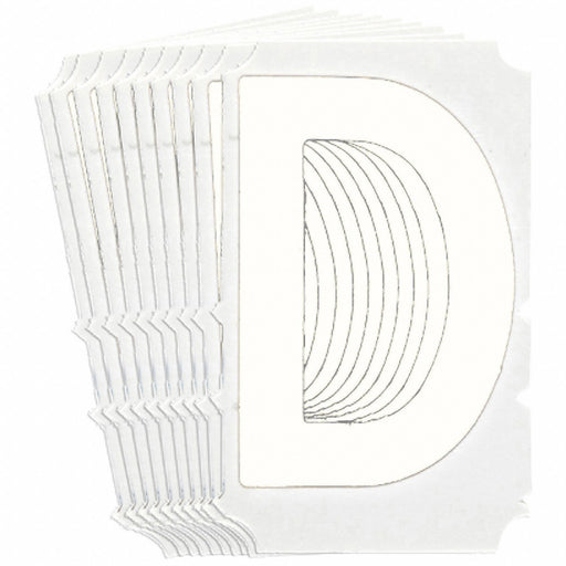 LetterLabel Polyester 3inH 2-1/4inW PK10