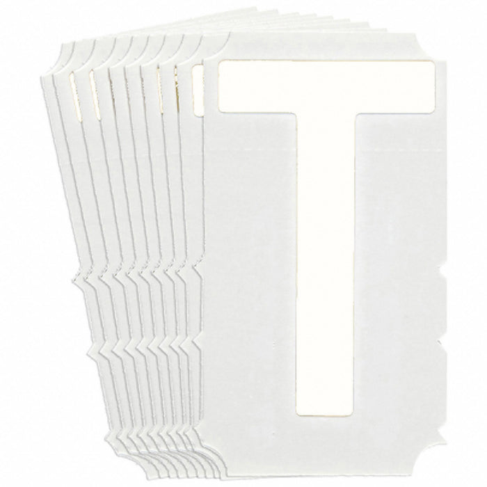 LetterLabel Polyester 3inH 2-1/8inW PK10
