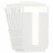 LetterLabel Polyester 3inH 2-1/8inW PK10