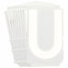 LetterLabel Polyester 3inH 2-1/4inW PK10