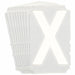LetterLabel Polyester 3inH 2-1/4inW PK10