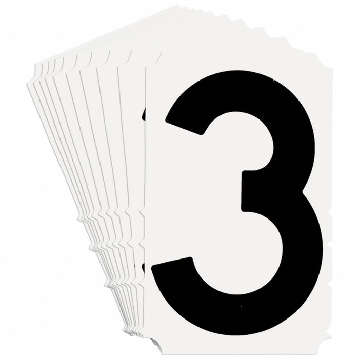 NumberLabel Polyester 4-3/4inH 3inW PK10