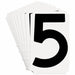 NumberLabel Polyester 4-3/4inH 3inW PK10