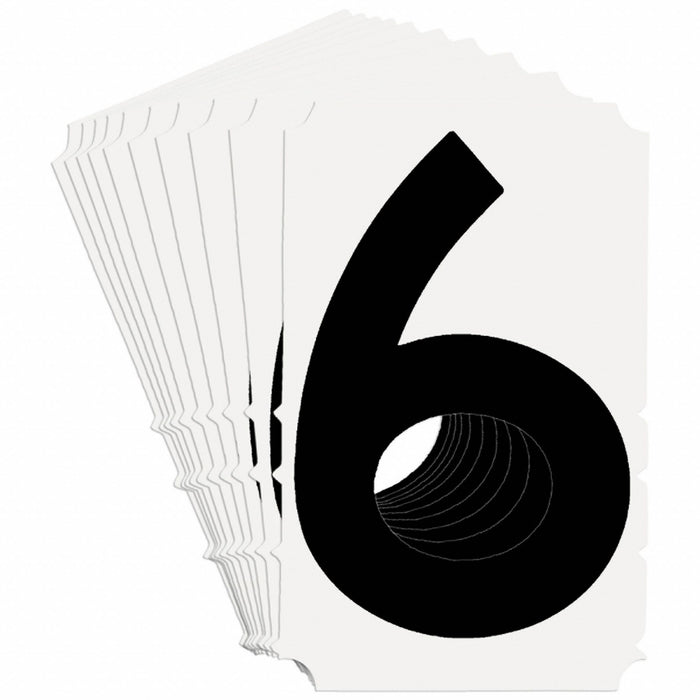 NumberLabel Polyester 4-3/4inH 3inW PK10