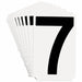 NumberLabel Polyester 4-3/4inH 3inW PK10