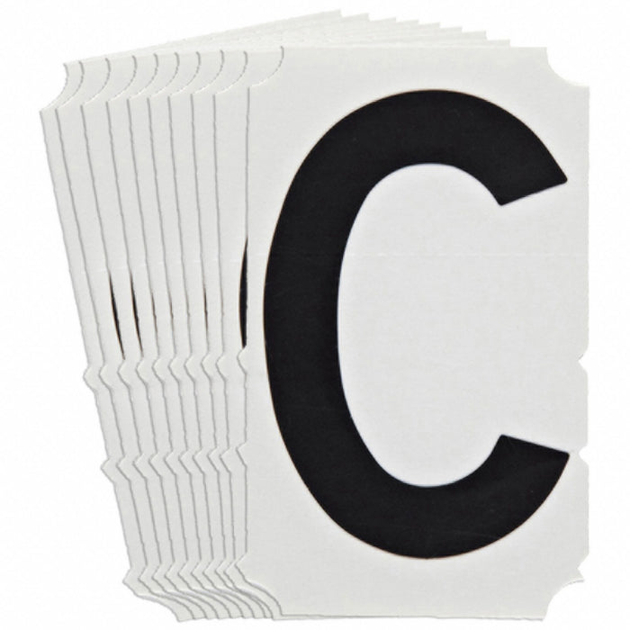 LetterLabel Polyester 4-3/4inH 3inW PK10