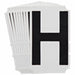 LetterLabel Polyester 4-3/4inH 3inW PK10