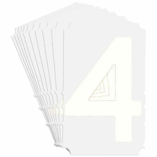 NumberLabel Polyester 4inH 3inW PK10