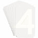 NumberLabel Polyester 4inH 3inW PK10