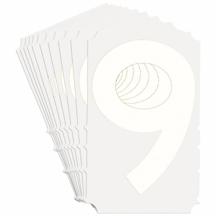 NumberLabel Polyester 4inH 2-1/2inW PK10