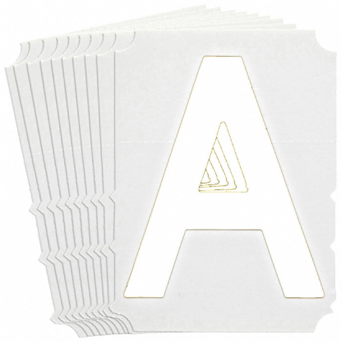 LetterLabel Polyester 4inH 5-1/8inW PK10