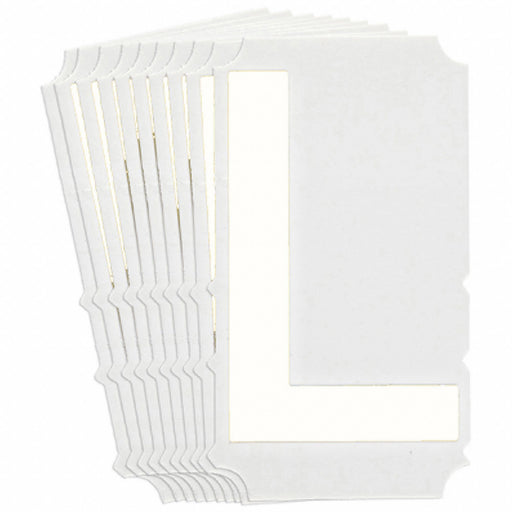 LetterLabel Polyester 4inH 2-3/4inW PK10