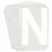 LetterLabel Polyester 4inH 3inW PK10