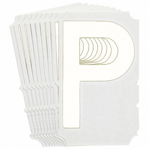 LetterLabel Polyester 4inH 3inW PK10