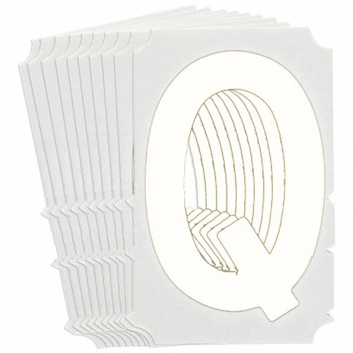 LetterLabel Polyester 4inH 3-1/8inW PK10