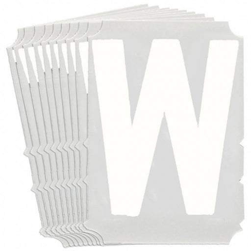 LetterLabel Polyester 4inH 3-3/4inW PK10