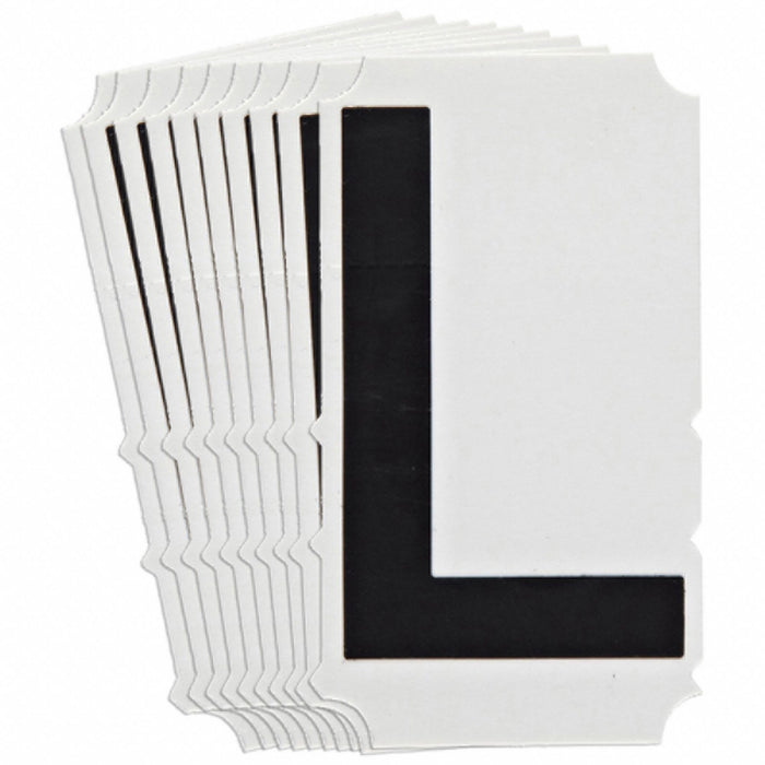 LetterLabel Polyester 6-3/4inH 4inW PK10