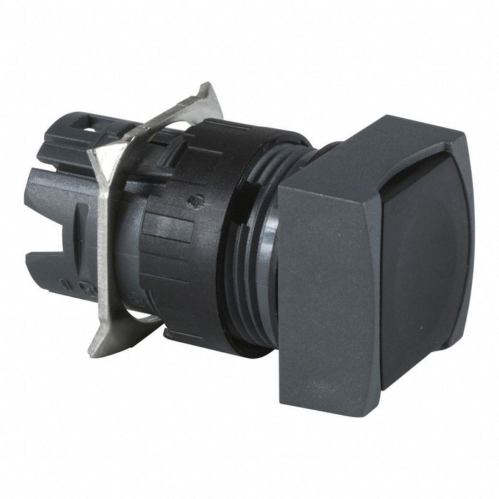 Flush Push Button Black Non-Illum 16mm