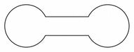 Merch Tag Barbell 7/16x5/16 PK1000