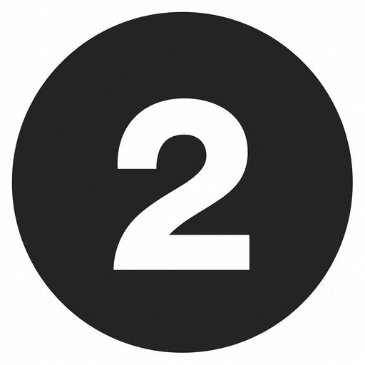 Number Label 2 in H