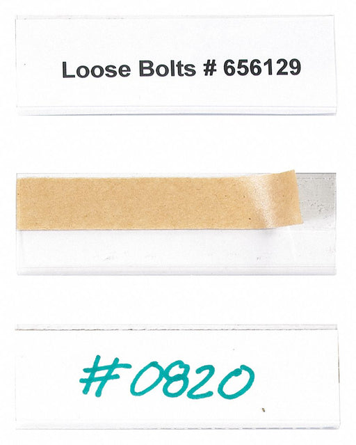 Label Holder Plastic 1x3 PK50