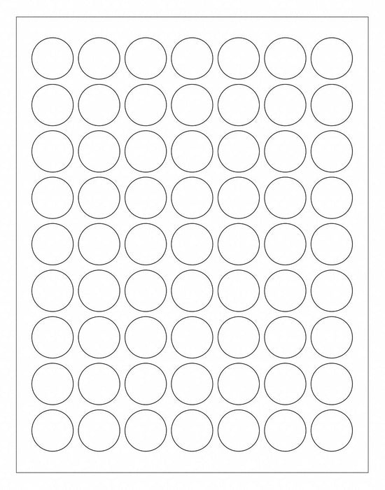 Laser Label Circle 1 PK6300