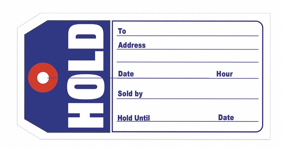 Tag Print Hold 4 3/4x2 3/8 PK500