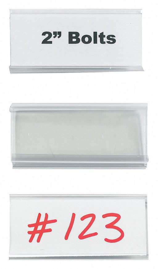 Label Holders Snap-On 3x1 5/16 PK25