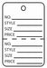 Garment Tag Perfed 1 3/4x2 7/8 PK1000