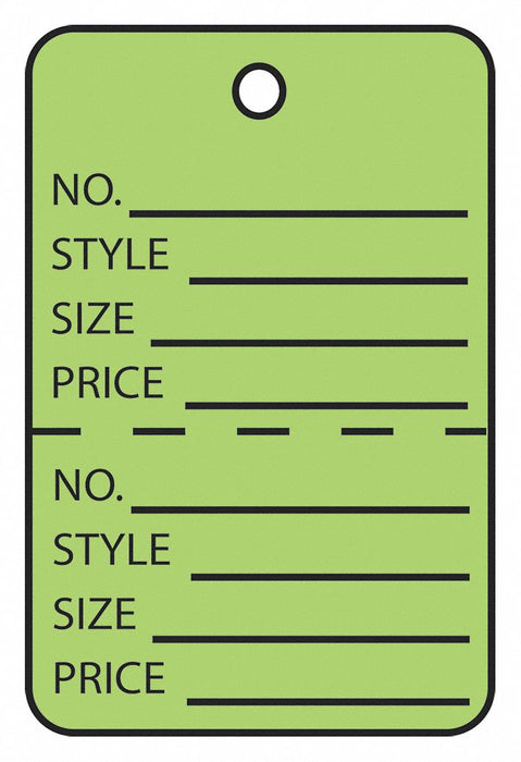 Garment Tag Perfed 1 1/4x1 7/8 PK1000
