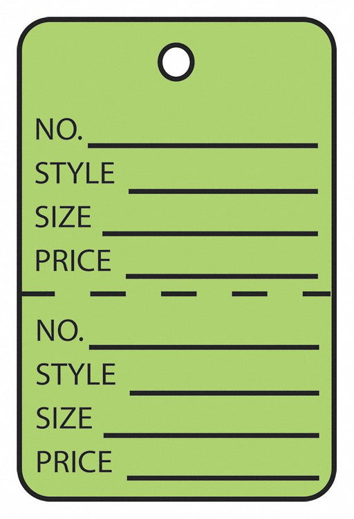 Garment Tag Perfed 1 3/4x2 7/8 PK1000