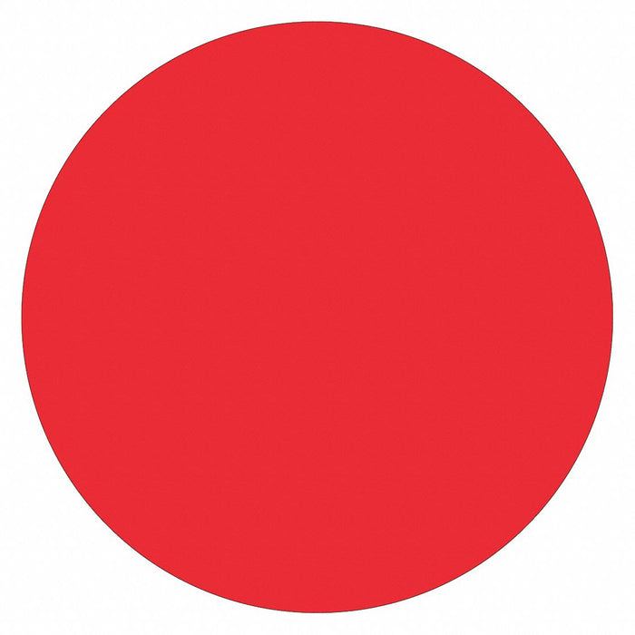 Inventory Circle Label 2 Red
