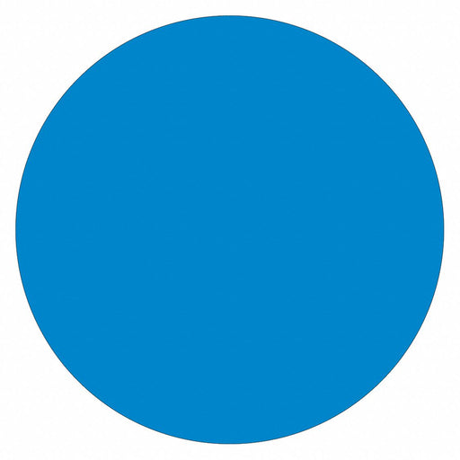 Inventory Circle Label 1/2 Light Blue