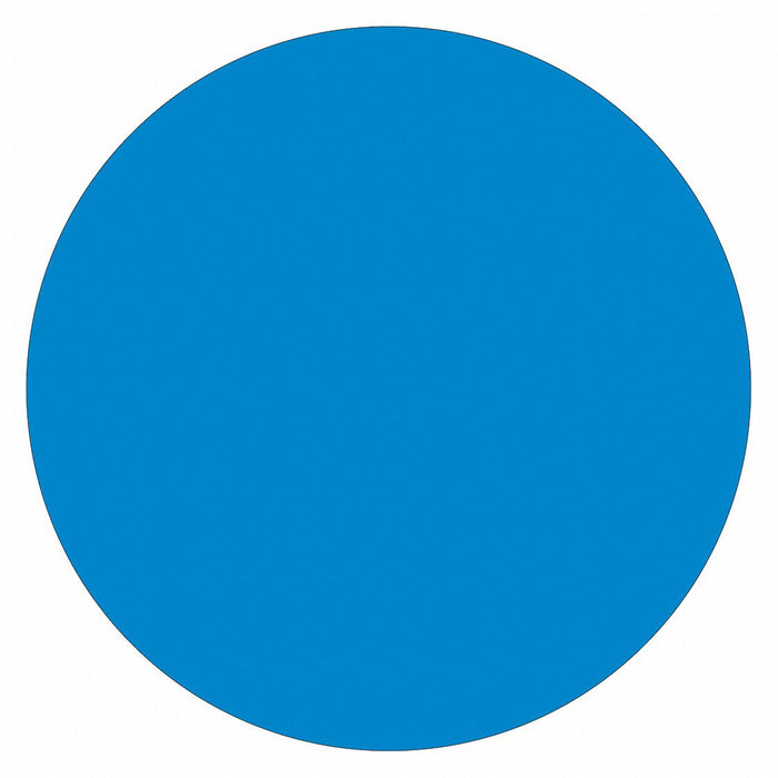 Inventory Circle Label 1/2 Light Blue