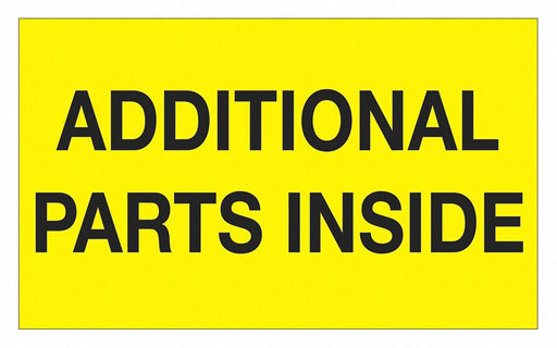 Label Additional Parts Inside 3x5 