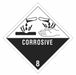 Label Corrosive 8 4x4 