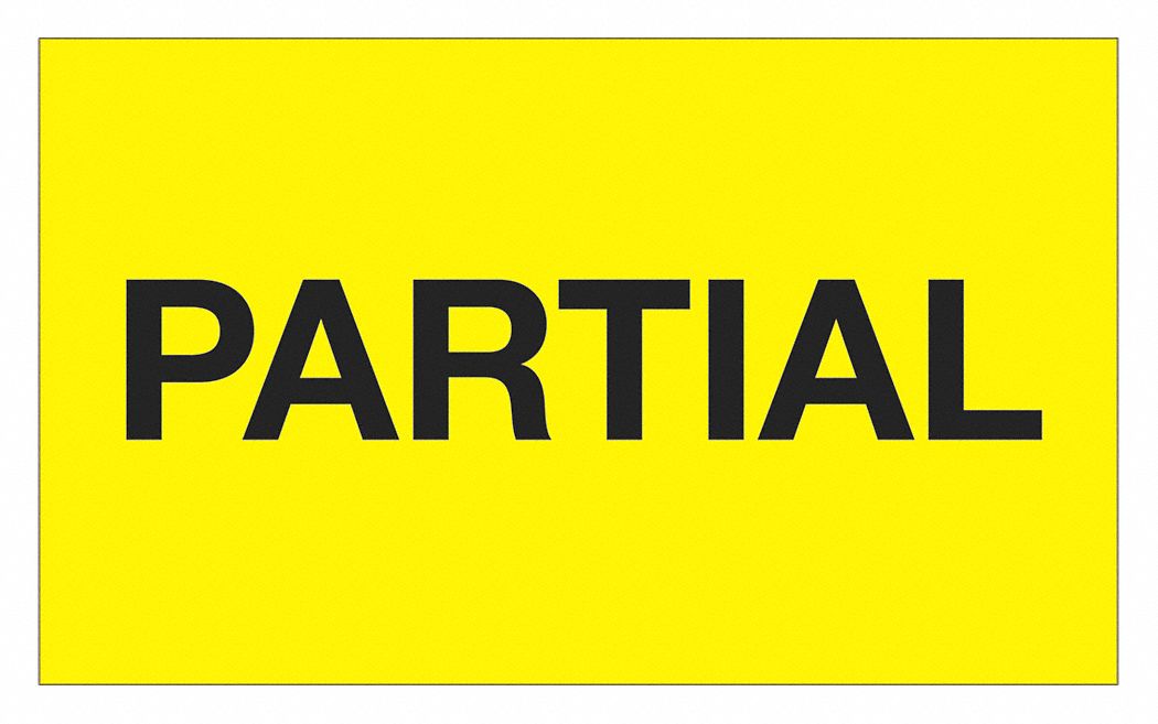 Label Partial 3x5 