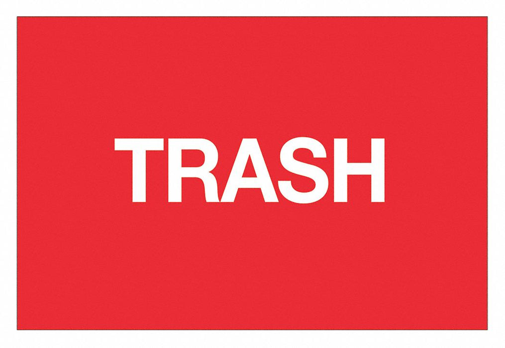 Label Trash 2x3 
