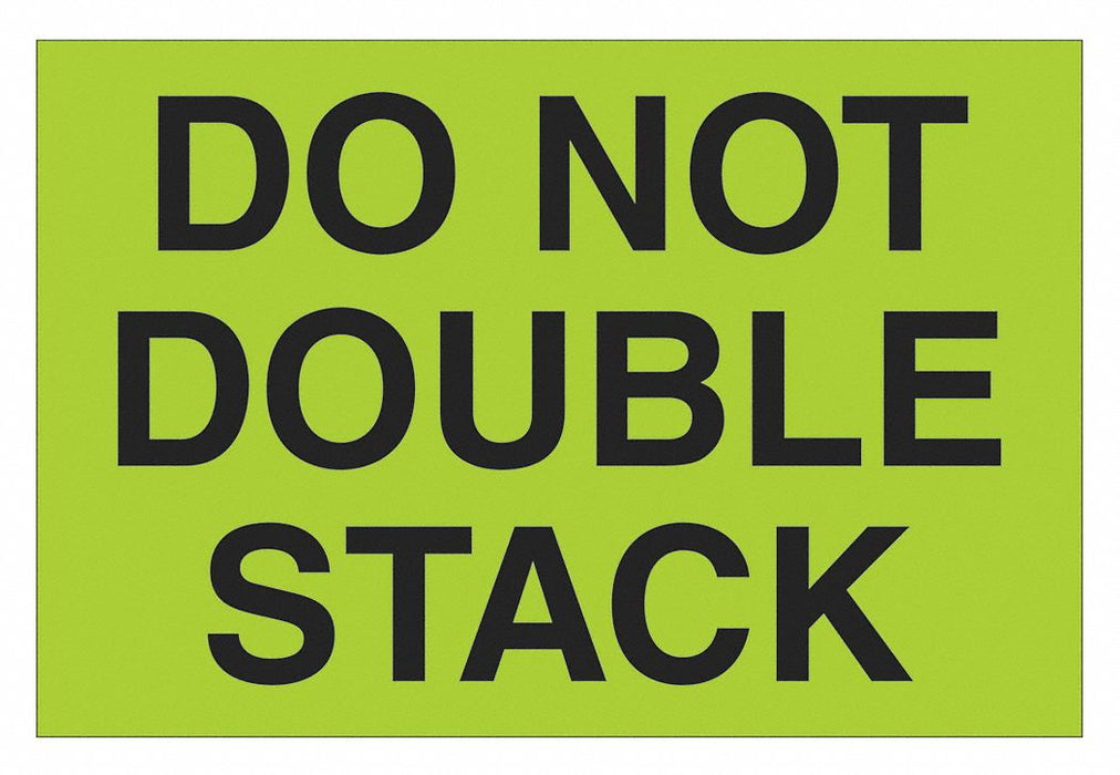 Label Do Not Double Stack 2x3 