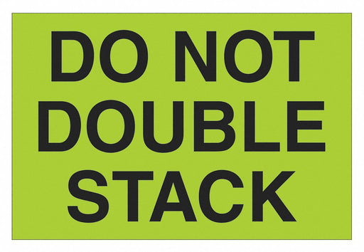 Label Do Not Double Stack 2x3 