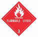 Label Flammable Liquids 3 4x4 