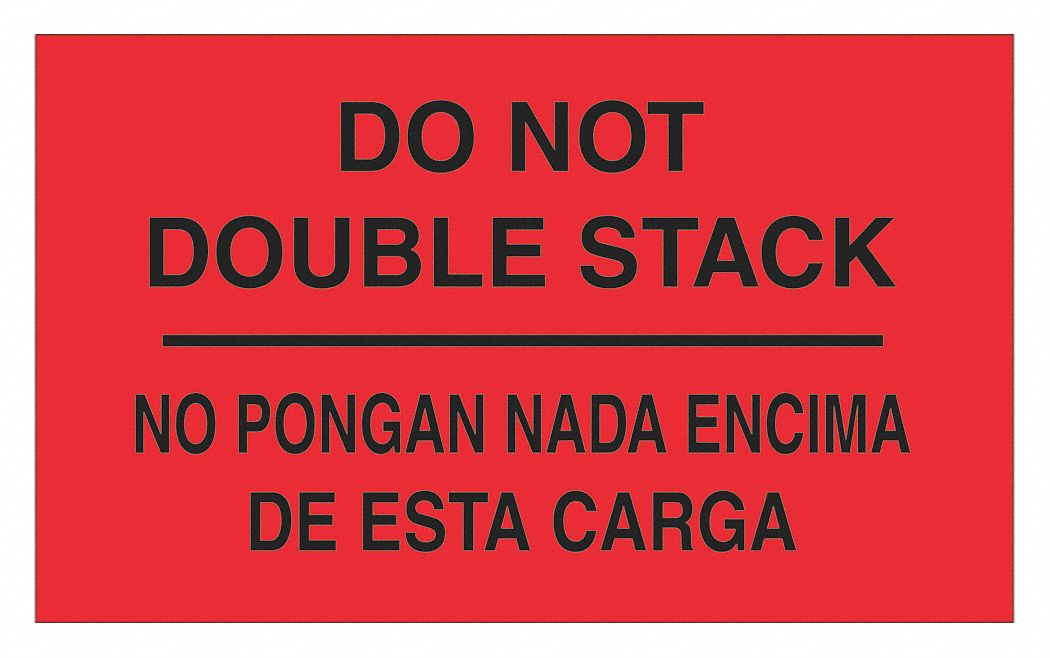 Label NoPonganNadaEncimaDeEstaCarga 3x5 