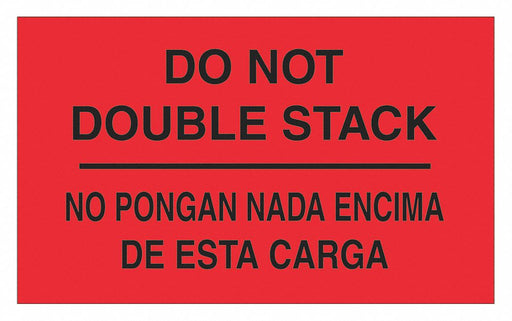 Label NoPonganNadaEncimaDeEstaCarga 3x5 