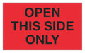 Label Open This Side Only 3x5 