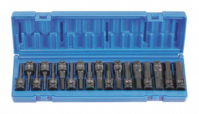 Combo Hex Driver Set 1/2 D 18pcs.